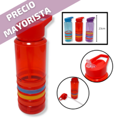 Botella Pico Vertedor Deportiva Plástico
