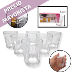 Vasos Licor Shot Tequila Chupito X 6 unidades Vidrio