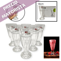 Copa Milk Shake Vaso Malteada Licuado Cristar Bazar