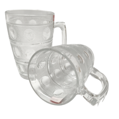 Jarro Jarrito Vidrio Cafe Taza Tazas Vidrio X6 Unidad Bazar - pachos