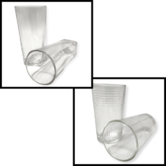 Imagen de Vasos Vidrio Alto Varios Diseños Agua Jugo X6 Unidades