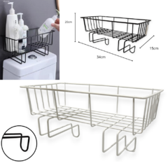 Cajón Organizador Baño Rack Metal Cesto Estante Colgante