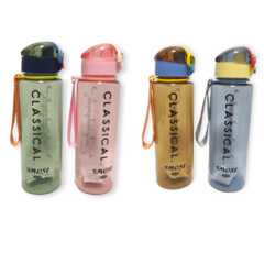 Botella Agua Plástico Filtro Varios Colores clasica con correa - comprar online