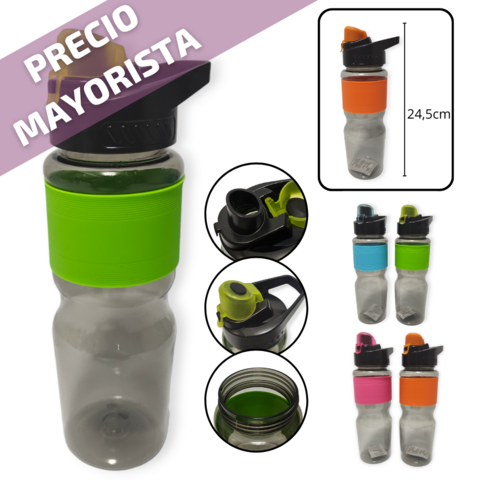Botella Agua Plástico Colores Con Pico