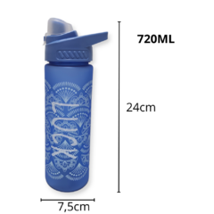 Botella Agua Plástico Colores Con Pico estampada - pachos