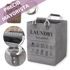 a Cesto Canasto Organizador Deco Bolsa Tela Lavable Ropa - comprar online