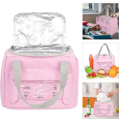 Lunchera Lanchera Bolso Termico Manija Bolsillo Vianda Bazar - comprar online