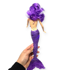 juguete Muñeca Sirena Mini Sirenita Luz Articulada Juego Juguete