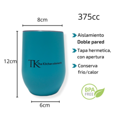 Taza Vaso Térmico Acero Inoxidable Hermético Color 375cc Bazar - pachos