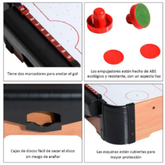 X Juego Mesa Mini Tejo Con Aire Accesorios Infantil Juguetes - tienda online
