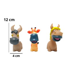 Muñeco Animales Goma X3 Piezas Juguetes en internet