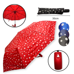 Paraguas Corto Mini Semi Automático Lunar Reforzado Lluvia - comprar online