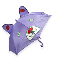Paraguas Infantil Orejitas Animales Silbato Colores Lluvia - comprar online