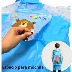 Piloto Infantil Lluvia Impermeable Agua Reforzado capucha - pachos