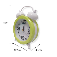 Reloj Despertador Plástico Circular Color Analógico Deco en internet