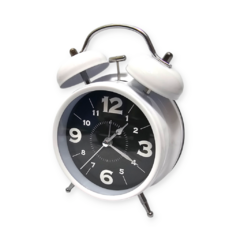 Reloj Despertador Metal Campana Analógico Deco