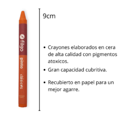 Crayones Caja de 12 colores cortos filgo escolar libreria - tienda online