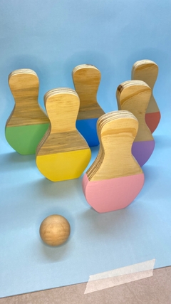 Bowling de madera en internet