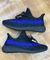 Imagem do Adidas Yeezy Preto listra Azul