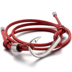 Pulseira de Corda Masculina Anzol 3 Voltas - comprar online