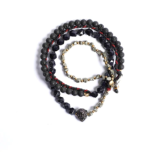 Kit de Pulseira Masculina Spartacus Premium - Pulseiras e Acessórios Masculino | Sr Lordre