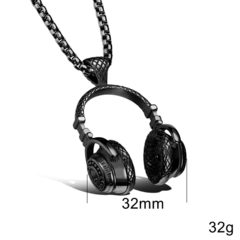 Imagem do COLAR MASCULINO FONE DJ PREMIUM