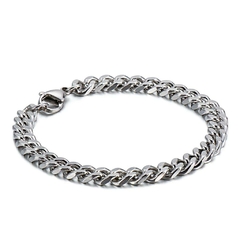 Pulseira Masculina Corrente Elo Aço Inox Premium