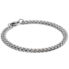 Pulseira Masculina Corrente Elo Aço Inox Premium