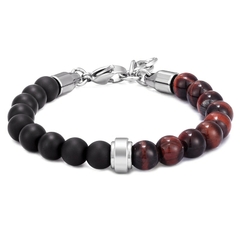 Pulseira Masculina Asileu de Pedra Natural 8mm - loja online