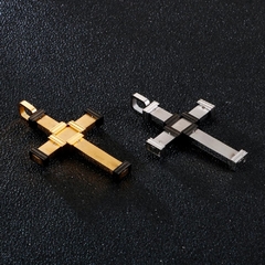 CORRENTE CRUCIFIXO AÇO INOX E MADEIRA - Pulseiras e Acessórios Masculino | Sr Lordre