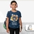 Camiseta Infantil - T-shirt - "Gato Preto da Sorte"