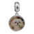 Berloque pingente medalha cachorro Shih-tzu prata 925 - comprar online