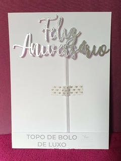 Kit Topo Topper De Bolo Luxo Feminino Flores Personalizado
