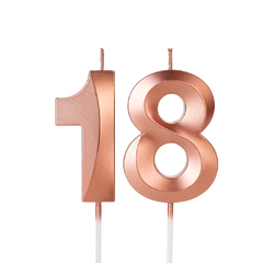 Vela Design 18 anos Rose Gold - comprar online