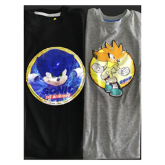 Remera SONIC con aplique LUCES LED - comprar online