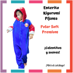 Enterito Kigurumi Polar Soft tipo Disfraz SUPER MARIO