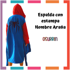 Bata Salida de Baño HOMBRE ARAÑA Toalla Toallon Tipo Disfraz - comprar online