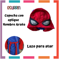 Bata Salida de Baño HOMBRE ARAÑA Toalla Toallon Tipo Disfraz - OSURRIN