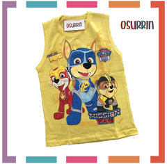 Musculosa Algodón PATRULLA CANINA Estampa Clásica. - tienda online