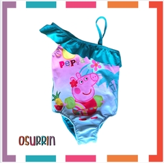 Malla Lycra Premium Full Print con Volados Peppa Pig