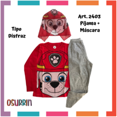 Pijama + Máscara tipo DISFRAZ de PAW PATROL / PATRULLA CANINA Skye - comprar online