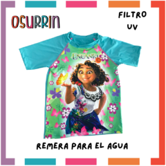 Imagen de Remera Agua Lycra Anticloro Filtro Uv Frozen Ana y Elsa