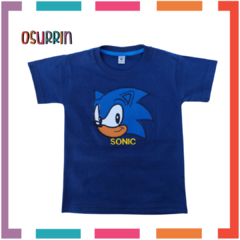 Remera SONIC con aplique BORDADO