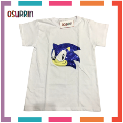 Remera SONIC con aplique LUCES LED en internet