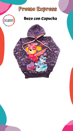 Buzo estampa de UNICORNIO - MINNIE - AMONG US - STITCH - LOL Con Capucha. T4 AL 14. - comprar online