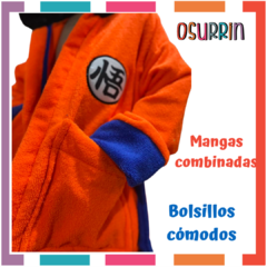 Bata Salida de Baño DRAGON BALL Toalla Toallon Tipo Disfraz - OSURRIN