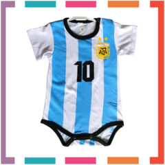 Body MUNDIAL Argentina Messi 10 Algodón Premium - OSURRIN