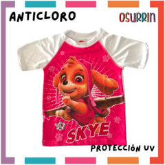 Remera Agua Lycra Anticloro Filtro Uv Paw Patrol Patrulla Canina en internet