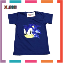 Remera SONIC con aplique LUCES LED - comprar online