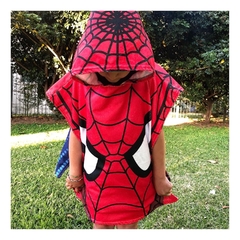 Poncho de Toalla - Salida de Baño Hombre Araña - LOL - Unicornio - Forky - - OSURRIN